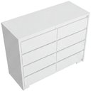 Ver imagem 7 de Cômoda Grande para Quarto 10 Gavetas Marselha A04 Branco - Lyam Decor