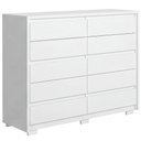 Ver mais imagens de Cômoda Grande para Quarto 10 Gavetas Marselha A04 Branco - Lyam Decor