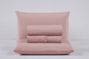 Ver imagem 1 de Lençol Cama Box Casal 200 Fios 4 Peças Conjunto com Virol 100% Algodão:rose