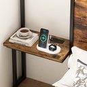 Ver imagem 5 de Cama de Casal Multifuncional com Cabeceira, Prateleira, Tomadas Usb e Estilo Industrial