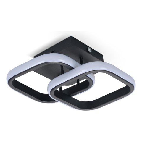 Luminária Led 3em1 Quadrado Moderno Bivolt 20w Sobrepor Pret