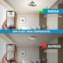 Ver imagem 5 de Luminária Led 3em1 Quadrado Moderno Bivolt 20w Sobrepor Pret