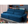 Sofá Retrátil Reclinável 230cm Albany Suede Velut com Molas Ensacadas - King House - 2