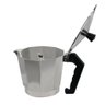 Cafeteira Italiana Moka Express Faz 6 ou 9 Xícaras Café Aluminio Quantidade:6 Xícaras - 3
