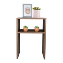 Ver imagem 2 de Mesa de Cabeceira Nogal Cama Solteiro Quarto Sala 35x50cm