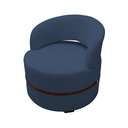 Ver imagem 3 de Conjunto 2 Poltronas Decorativa Luana Estofada Sala em Linho Cor: Azul