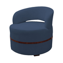 Ver imagem 2 de Conjunto 2 Poltronas Decorativa Luana Estofada Sala em Linho Cor: Azul
