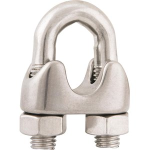 Clips para cabo de aço 3/8" leve inox - Vonder