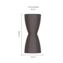 Ver imagem 3 de Banqueta Bery Im In Área Externa e Interna Polipropileno Cinza Mushroom 54,7 Cm (altura)