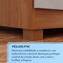 Ver mais imagens de Conjunto Quarto Infantil Guarda-roupa 4 Portas 3 Gavetas e Cômoda 8 Gavetas Alice Espresso Móveis