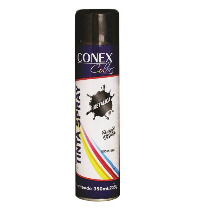 Tinta Spray Grafite Metálica 350ml Conex Colors - 6 Unidades - 1