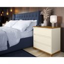 Ver imagem 2 de Mesa de Cabeceira Alana Off White Freijo
