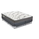 Ver imagem 1 de Cama Box Queen: Colchão Espuma D33 Ortobom Light + Base CRC Camurça Gray(158x198)