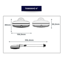 Ver imagem 3 de Chuveiro Piscina Frio Completo 4 sem Registro Cromado Durin Preto