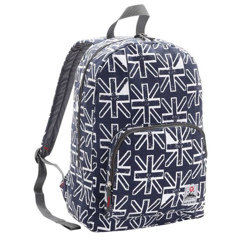 Mochila de Costas Casual Espaçosa Canvas Teen Bandeira Republic Vix Azul
