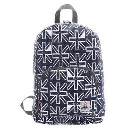 Mochila de Costas Casual Espaçosa Canvas Teen Bandeira Republic Vix Azul - 4