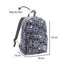 Ver imagem 3 de Mochila de Costas Casual Espaçosa Canvas Teen Bandeira Republic Vix Azul