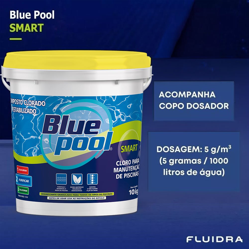 Cloro para Piscina Smart Balde 10kg Bluepool Fluidra - 3