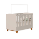 Ver imagem 2 de Quarto de Bebe Berço Americano + Guarda Roupa Infantil 3P 3g Apolo Areia Fosco