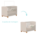 Ver imagem 4 de Quarto de Bebe Berço Americano + Guarda Roupa Infantil 3P 3g Apolo Areia Fosco