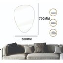 Ver imagem 2 de Espelho Orgânico Decorativo Iluminado Touch Luxo 70x58cm - Led 6000k - Frio