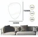 Ver imagem 2 de Espelho Orgânico Decorativo Iluminado Touch Luxo 70x58cm - Led 6000k - Frio