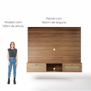 Ver imagem 5 de Painel para Tv até 75 Polegadas San Antonio 2 Portas - Carvalho / Trama Carvalho