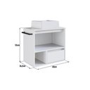 Ver imagem 3 de Gabinete Banheiro com Cuba 1 Porta 1 Gaveta Toalheiro 60cm Suspenso Multimóveis Crpro-BAL016 Branco