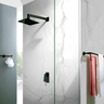Chuveiro Ducha Fria Metal Quadrado Loren Quadra - Lorenzetti Preto Fosco 7034 B16 - 3