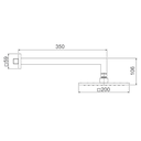 Ver imagem 4 de Chuveiro Ducha Fria Metal Quadrado Loren Quadra - Lorenzetti Preto Fosco 7034 B16