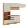 Cozinha Modulada 4 Peças com Armários, Balcão e Torre Quente Aroeira CabeCasa MadeiraOriginals - 3