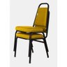 02 Cadeiras Empilhável para Hotelaria Linha Hotel Jersey Amarelo - 1