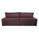 Ver imagem 2 de Sofa Retrátil e Reclinável 3,12m com Molas Ensacadas Cama Inbox Soft Tecido Suede Vinho