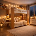 Ver imagem 2 de Beliche Adulto com Escrivaninha Estrela