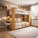 Ver imagem 1 de Beliche Adulto com Escrivaninha Estrela