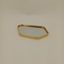 Ver imagem 4 de Bandeja Decorativa de Metal Dourado 3x26x17cm Servir Mesa Organizar Café
