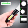Mini Lanterna Led Recarregável USB com Zoom 3 Modos - 7