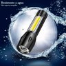Mini Lanterna Led Recarregável USB com Zoom 3 Modos - 6