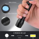 Ver imagem 5 de Mini Lanterna Led Recarregável USB com Zoom 3 Modos