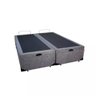 Cama Box Baú Blindado Queen Bipartido King Design Suede Cinza 158x198x41 - 2