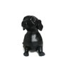 Figura Decorativa Cachorro Filhote Dachshund Preto Genérico - 3