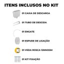 Ver imagem 2 de Caixa de Descarga Elevada de 6,8 À 9l Branca + Tubo de Descida + Engate + Fita Veda Rosca