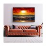 Quadro Paisagens e Natureza Beautiful Sunset C/ Moldura Preta e Vidro:100 X 70 Cm - 1