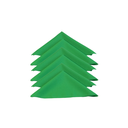 Ver imagem 1 de Kit 6 Guardanapos Linha Basic Oxford Natal Verde