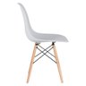 KIT - Mesa redonda Eames 100 cm branco + 4 cadeiras Eiffel DSW Cinza claro - 5