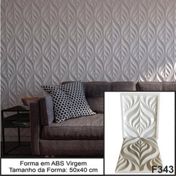 Forma 3D F343 Abs 2 Mm Gesso E Cimenticio 3D 50X40 Cm Folha - 1 Forma 3D F343 Abs 2 Mm Gesso E Cimenticio 3D 50X40 Cm Folha - 1