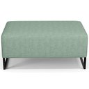 Ver imagem 3 de Puff Decorativo Sala de Estar Cléo 90cm Base de Ferro Preto W01 Linho Verde Menta - Lyam Decor