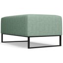 Ver imagem 7 de Puff Decorativo Sala de Estar Cléo 90cm Base de Ferro Preto W01 Linho Verde Menta - Lyam Decor