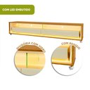 Ver imagem 3 de Rack TV Lumier 172 cm Pés Rodizio Luz LED Neon Naturale Off