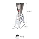 Ver imagem 3 de Liquidificador Comercial Skymsen Lb25 25l Basculante com Copo Monobloco de Inox 127v 534153